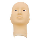 Masque permanent de tête de modèle de silicone de broderie de sourcils de la peau 260G de pratique en matière de maquillage de fausse peau en caoutchouc