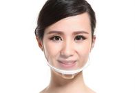 Masque en plastique sanitaire médical de couverture de bouche de tatouage transparent de sourcil réutilisable