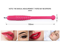 Outil permanent de maquillage de tatouage de stylo de sourcil de stylo jetable manuel rose de Microblading