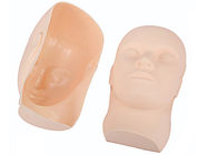 Masque permanent en caoutchouc de peau de pratique en matière de maquillage de la couleur de la peau 3D avec les yeux fermés