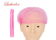 Bouchon anti-poussière respirable de cheveux de chapeau non-tissé jetable rose de capots pour des PCs du tatouage 20