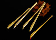 Outils permanents de luxe d'or de maquillage, stylo jetable de manuel de Microblading de l'angle 45°