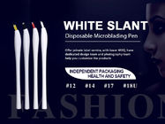 Microblading jetable oblique blanc Pen Logo Customized
