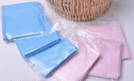 Tablier en plastique jetable de bavoirs d'huile anti-encrassement bleue rose pour les dispositifs médicaux